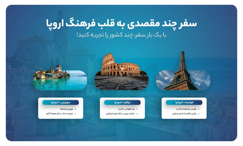 تور ترکیبی اروپا