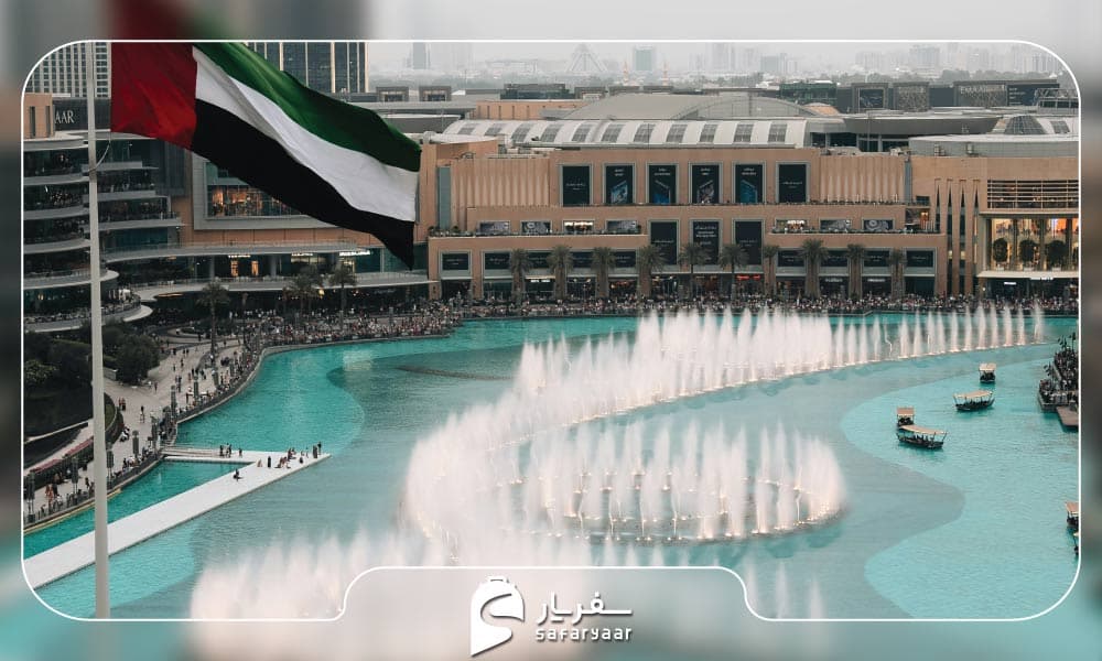 آبنمای دبی؛ جادوی رقص آب و نور در دل مدرنیته