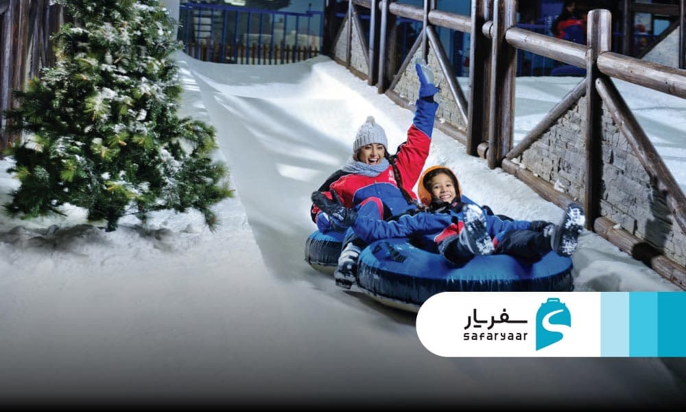 جاذبه های پیست اسکی دبی