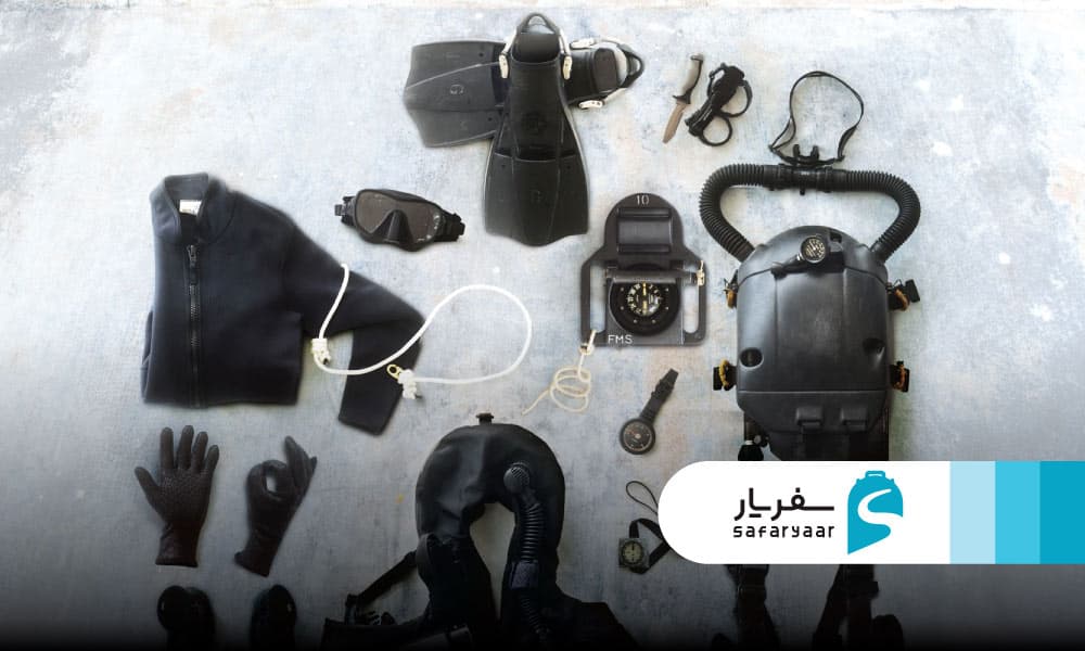 وسایل موردنیاز برای غواصی در کیش