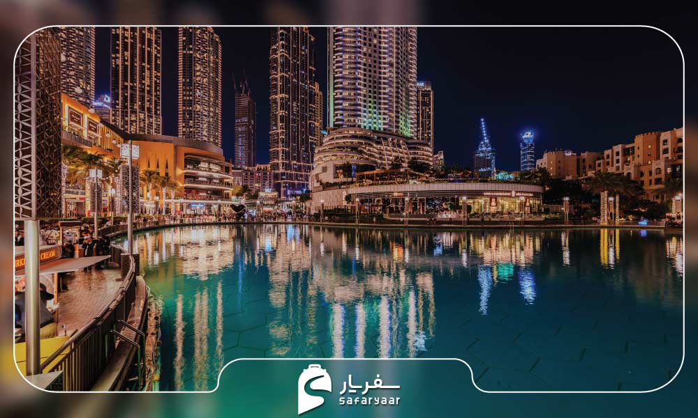 امکانات بازدید از آبنمای برج خلیفه دبی