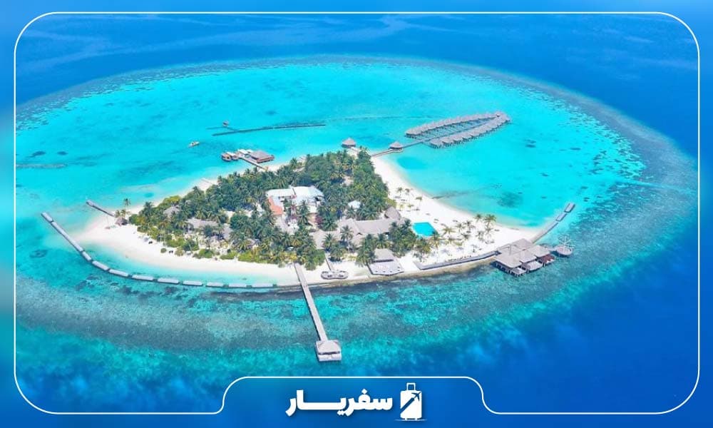 جزیره مرجانی ماله در جزیره مالدیو