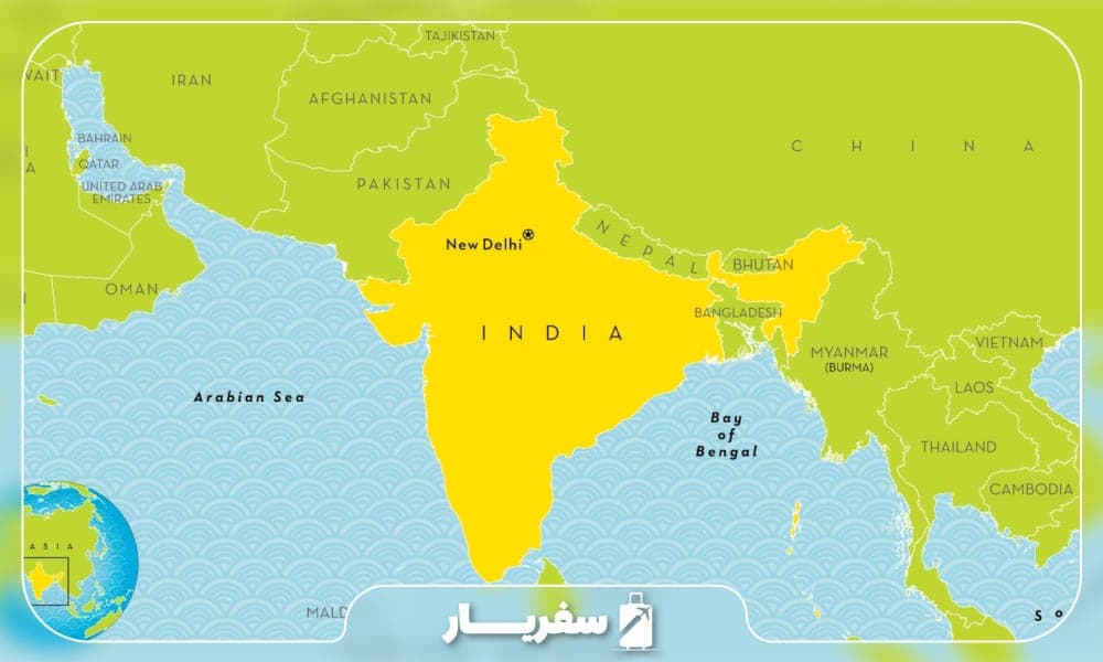 نقشه هند