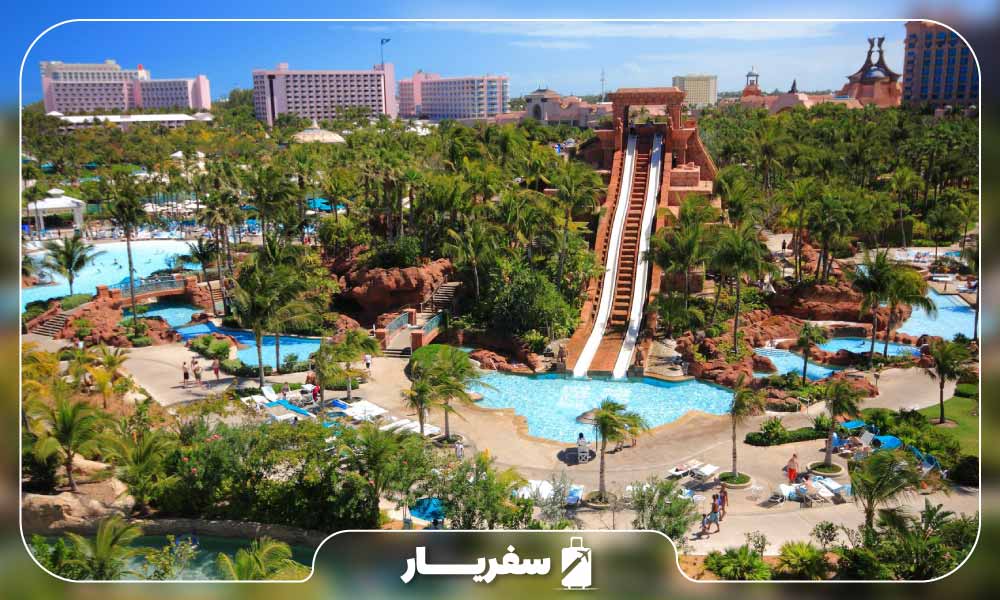 سرسره پارک آبی آتلانتیس دبی