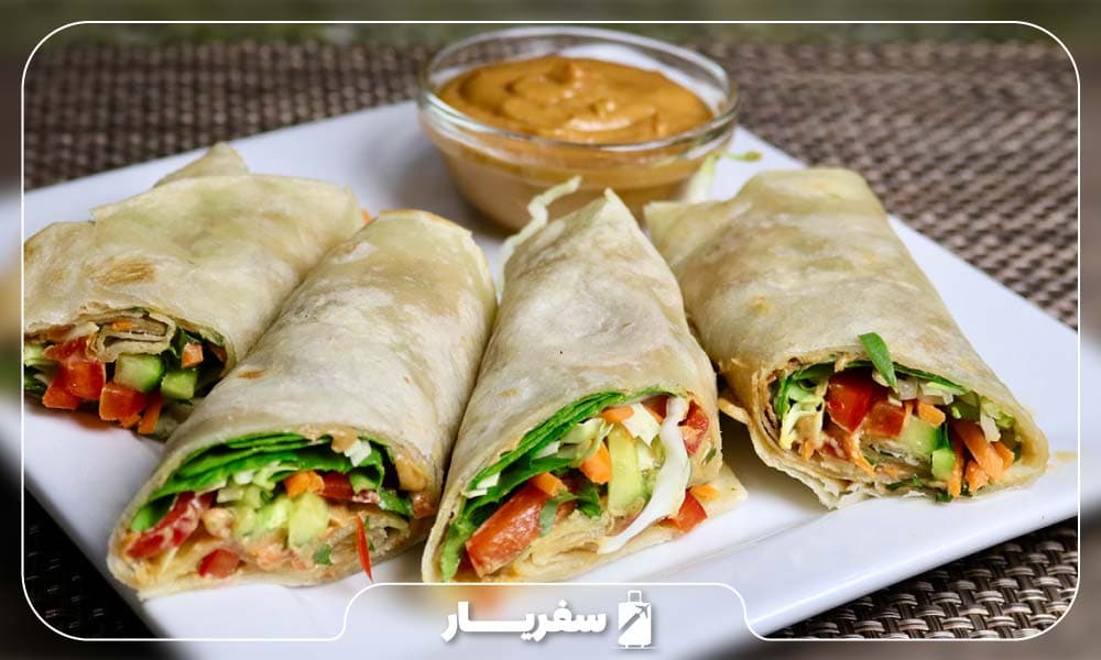 لقمه های کاتی رول هندی