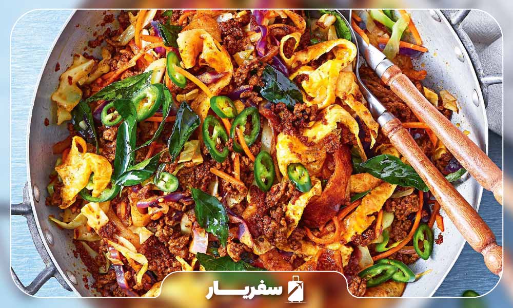 غذا محلی کوتو در سریلانکا