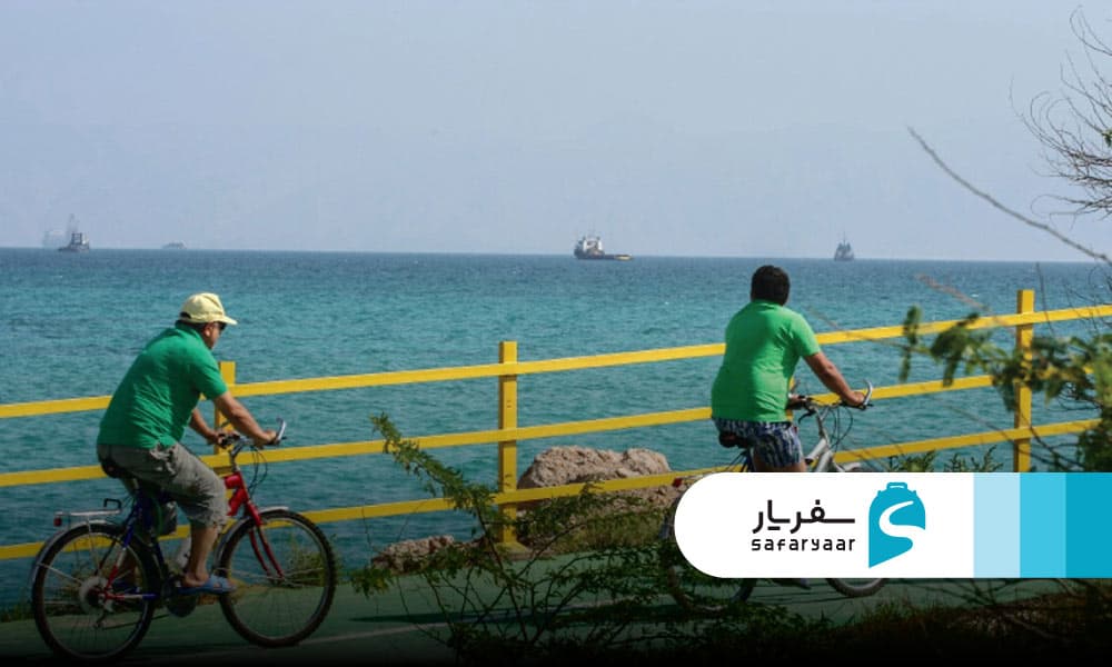 تفریحات ساحلی: دوچرخه سواری، موتور چهارچرخ، پیاده روی