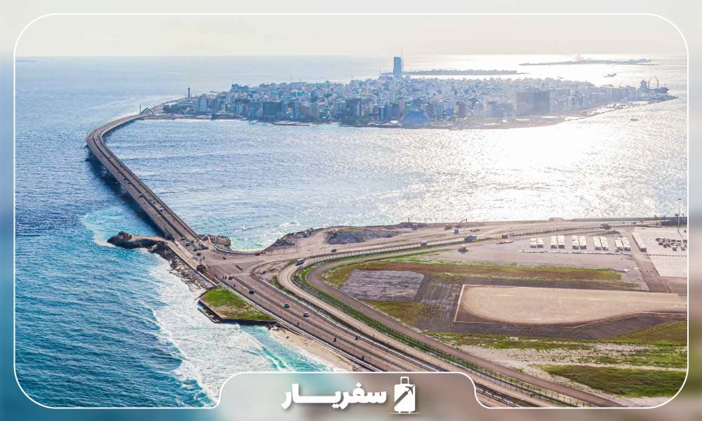 پل شناور دوستی چین مالدیو در روز