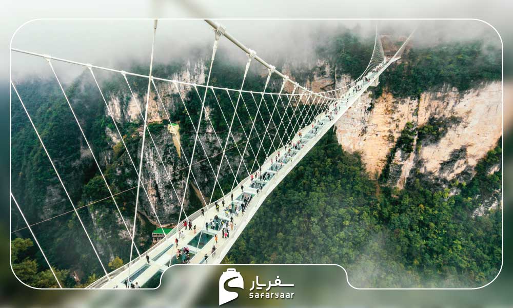 معرفی پل شیشهای چین