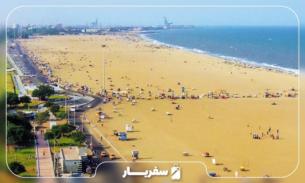 تفریح گردشگران و شهروندان در ساحل مارینا