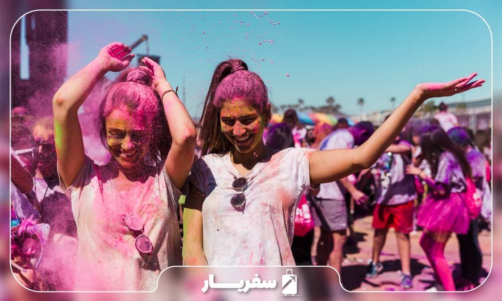 جشن رنگها در هند
