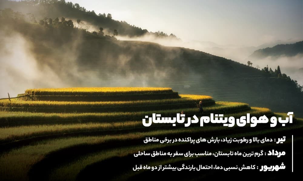 آب و هوای ویتنام در تابستان